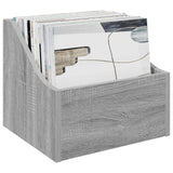 Vidaxl lp recorddoos 2 st grijs sonoma 37 x 33 x 32 cm bewerkt hout