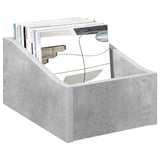 Vidaxl lp recorddoos 2 st betongrijs 23 x 33 x 16 cm bewerkt hout