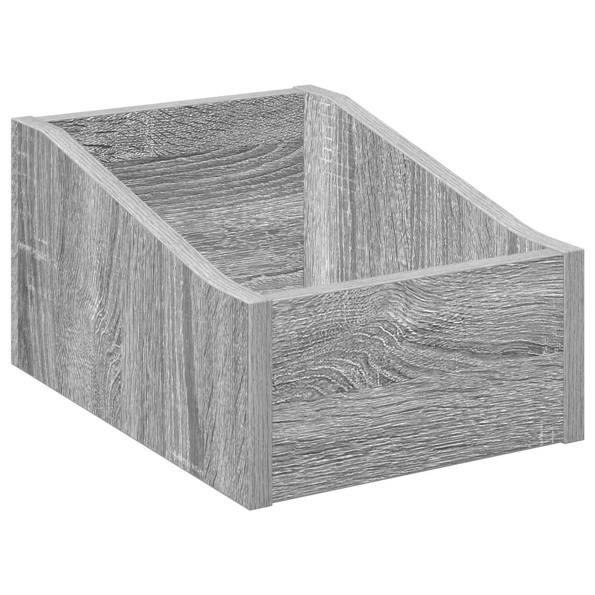 Vidaxl lp recorddoos grijs sonoma 23 x 33 x 16 cm bewerkt hout