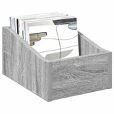 Vidaxl lp recorddoos grijs sonoma 23 x 33 x 16 cm bewerkt hout
