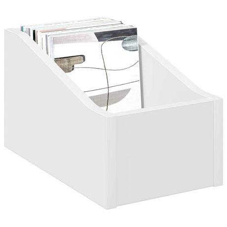 Vidaxl lp recorddoos wit 18 x 32 x 18 cm bewerkt hout