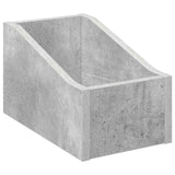 Vidaxl lp recorddoos betongrijs 18 x 32 x 18 cm bewerkt hout