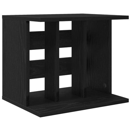 Vidaxl vinyl platenspeler opslag zwart eiken 42 x 33 x 36 cm