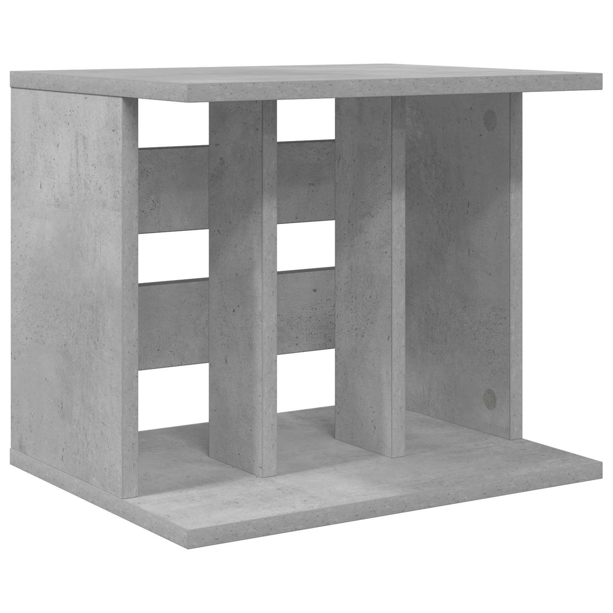 Vidaxl vinyl platenspeler opslag betongrijs 42 x 33 x 36 cm