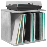 Vidaxl vinyl platenspeler opslag betongrijs 42 x 33 x 36 cm