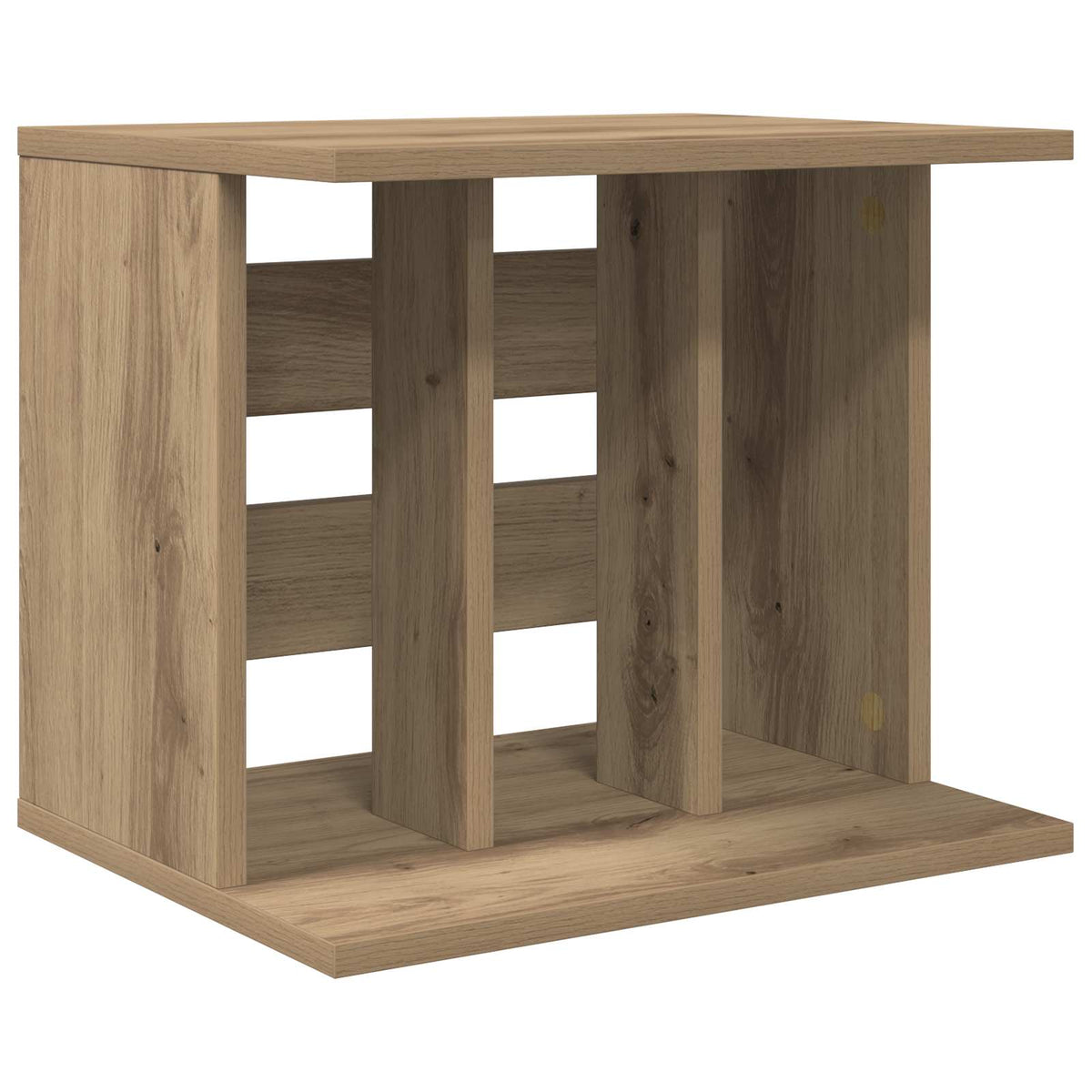 Vidaxl vinyl platenspeler opslag artisanaal eiken 42 x 33 x 36 cm