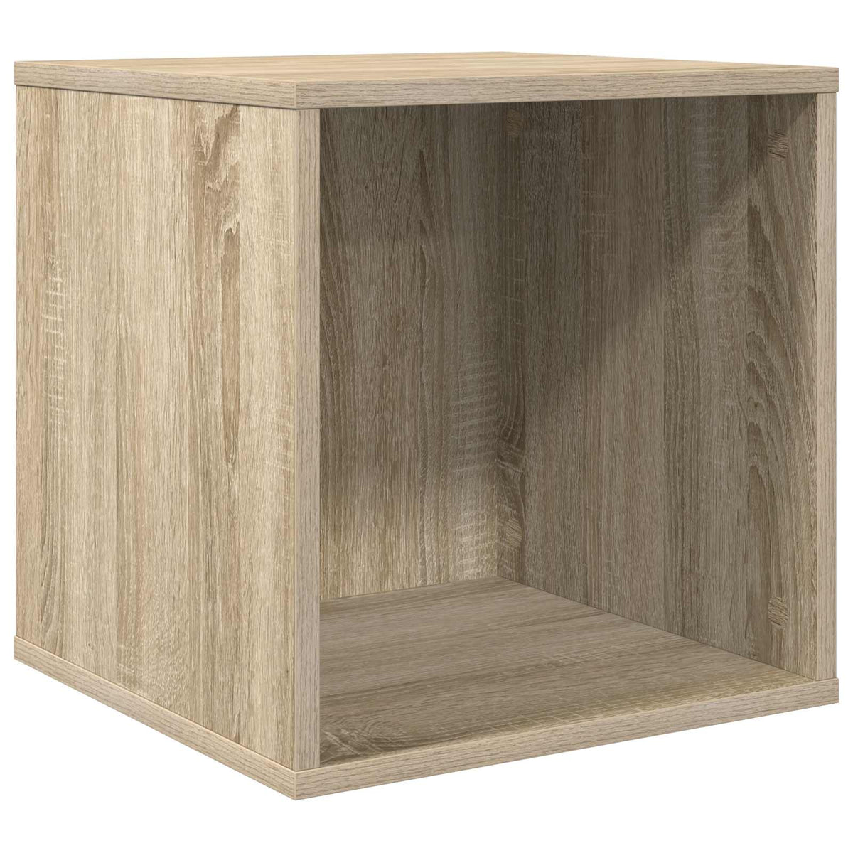 Vidaxl vinyl album doos sonoma eiken 37 x 36,5 x 38 cm bewerkt hout