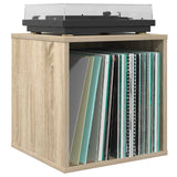 Vidaxl vinyl album doos sonoma eiken 37 x 36,5 x 38 cm bewerkt hout
