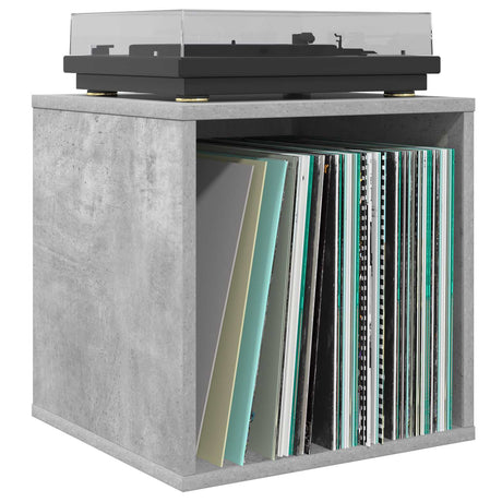 Vidaxl vinyl album doos 2 st betongrijs 37 x 36,5 x 38 cm bewerkt hout