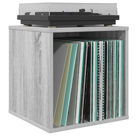 Vidaxl vinyl album doos 2 st grijs sonoma 37 x 36,5 x 38 cm
