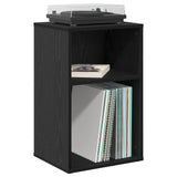 Vidaxl platenkast zwart eiken 38 x 33 x 61 cm bewerkt hout
