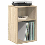 Vidaxl platenkast sonoma eiken 38 x 33 x 61 cm bewerkt hout