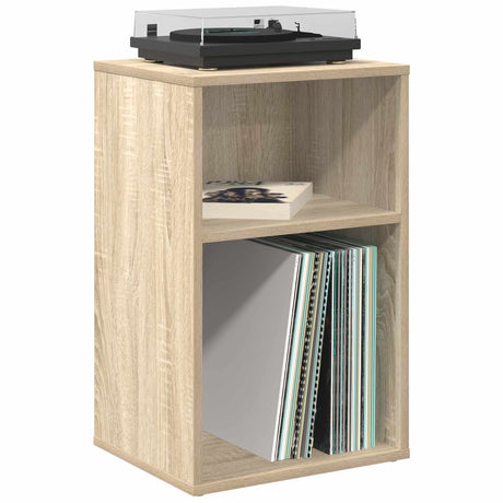 Vidaxl platenkast sonoma eiken 38 x 33 x 61 cm bewerkt hout