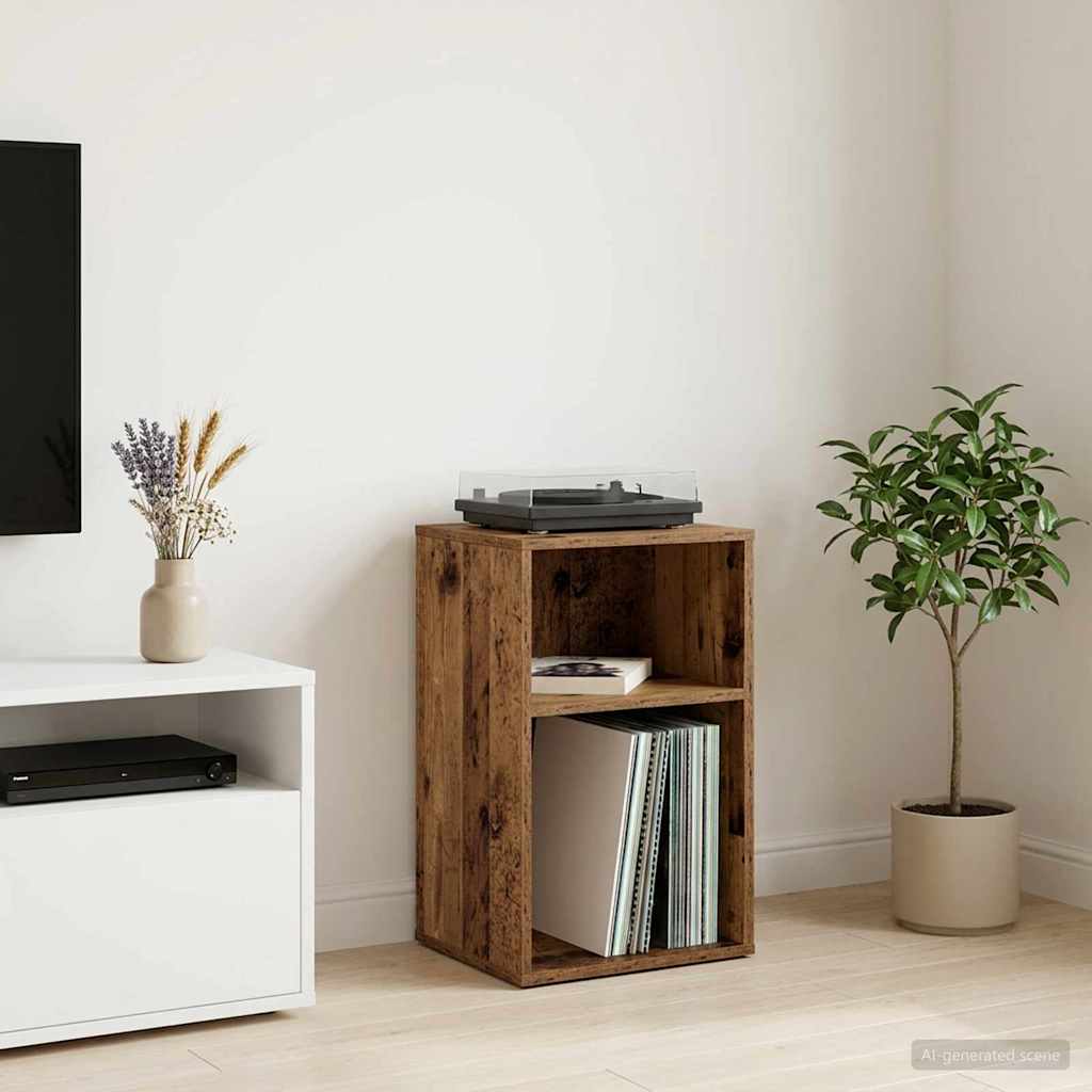 Vidaxl platenkast oud hout 38 x 33 x 61 cm bewerkt hout