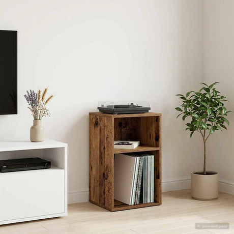 Vidaxl platenkast oud hout 38 x 33 x 61 cm bewerkt hout