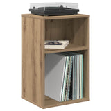 Vidaxl platenkast artisanaal eiken 38 x 33 x 61 cm bewerkt hout