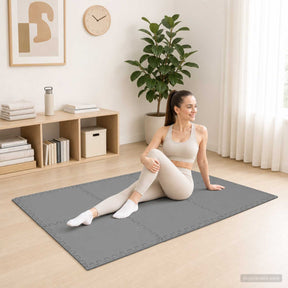 Vidaxl vloermatten 12 st grijs 4,32 m² eva schuim