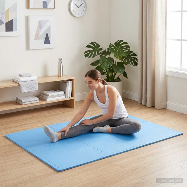 Vidaxl vloermatten 40 st blauw 14,4 m² eva schuim