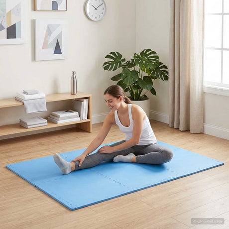 Vidaxl vloermatten 40 st blauw 14,4 m² eva schuim