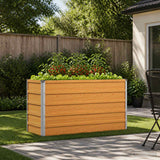 Vidaxl verhoogd tuinbed naturel 100 x 40 x 55 cm koudgewalst staal