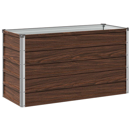 Vidaxl verhoogd tuinbed zwart 100 x 40 x 55 cm koudgewalst staal