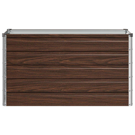Vidaxl verhoogd tuinbed zwart 100 x 40 x 55 cm koudgewalst staal