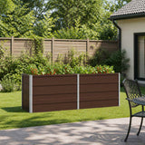 Vidaxl verhoogd tuinbed bruin 160 x 40 x 55 cm koudgewalst staal