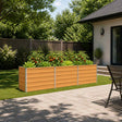Vidaxl verhoogd tuinbed naturel 240 x 40 x 55 cm koudgewalst staal