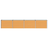 Vidaxl verhoogd tuinbed naturel 320 x 40 x 55 cm koudgewalst staal