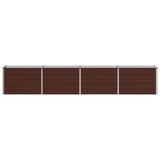 Vidaxl verhoogd tuinbed bruin 320 x 40 x 55 cm koudgewalst staal