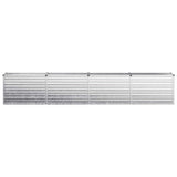 Vidaxl verhoogd tuinbed zilverkleurig 320 x 40 x 55 cm gegalvaniseerd