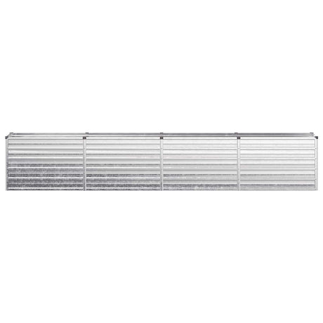 Vidaxl verhoogd tuinbed zilverkleurig 320 x 40 x 55 cm gegalvaniseerd