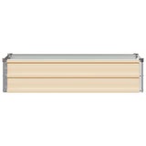 Vidaxl verhoogd tuinbed ivoor 100 x 40 x 24 cm koudgewalst staal