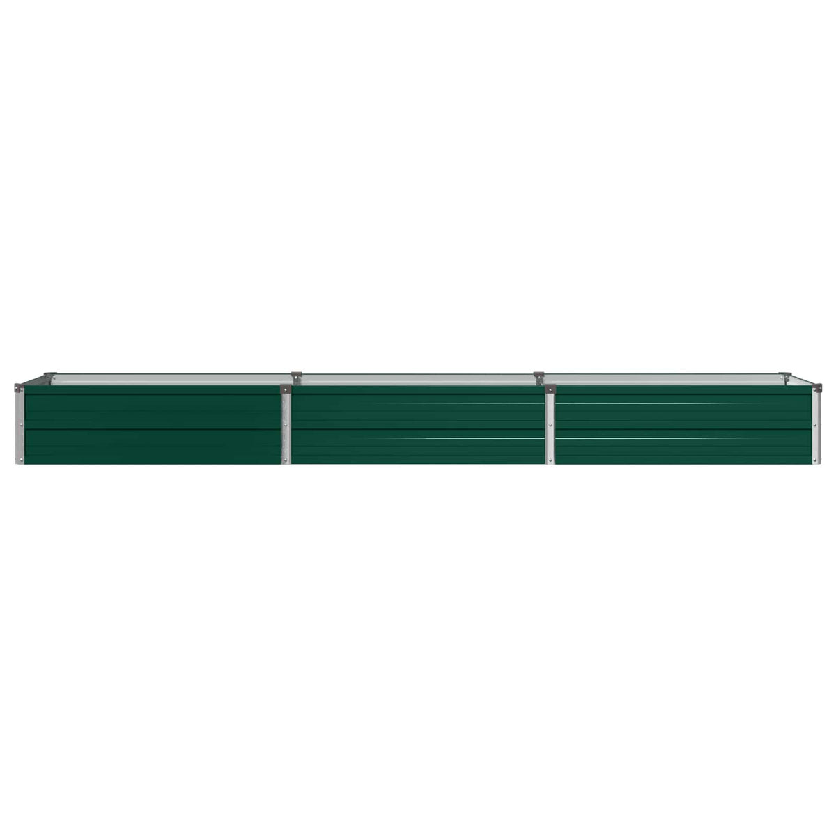 Vidaxl verhoogd tuinbed groen 240 x 40 x 24 cm koudgewalst stalen