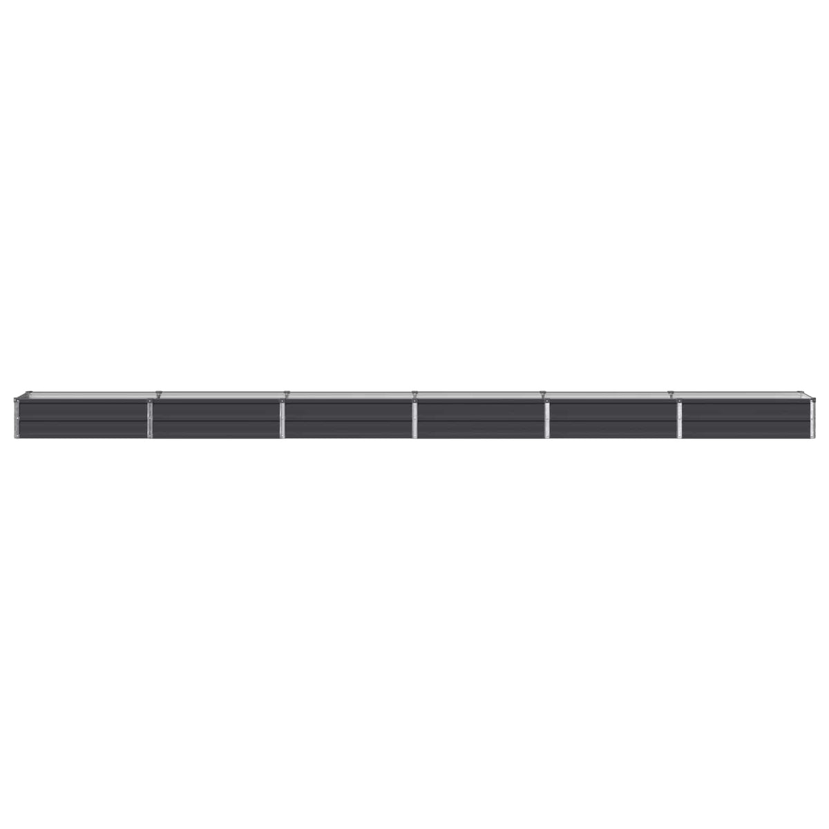 Vidaxl verhoogd tuinbed antracietkleurig 480 x 40 x 24 cm