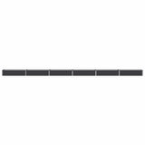 Vidaxl verhoogd tuinbed antracietkleurig 600 x 40 x 24 cm