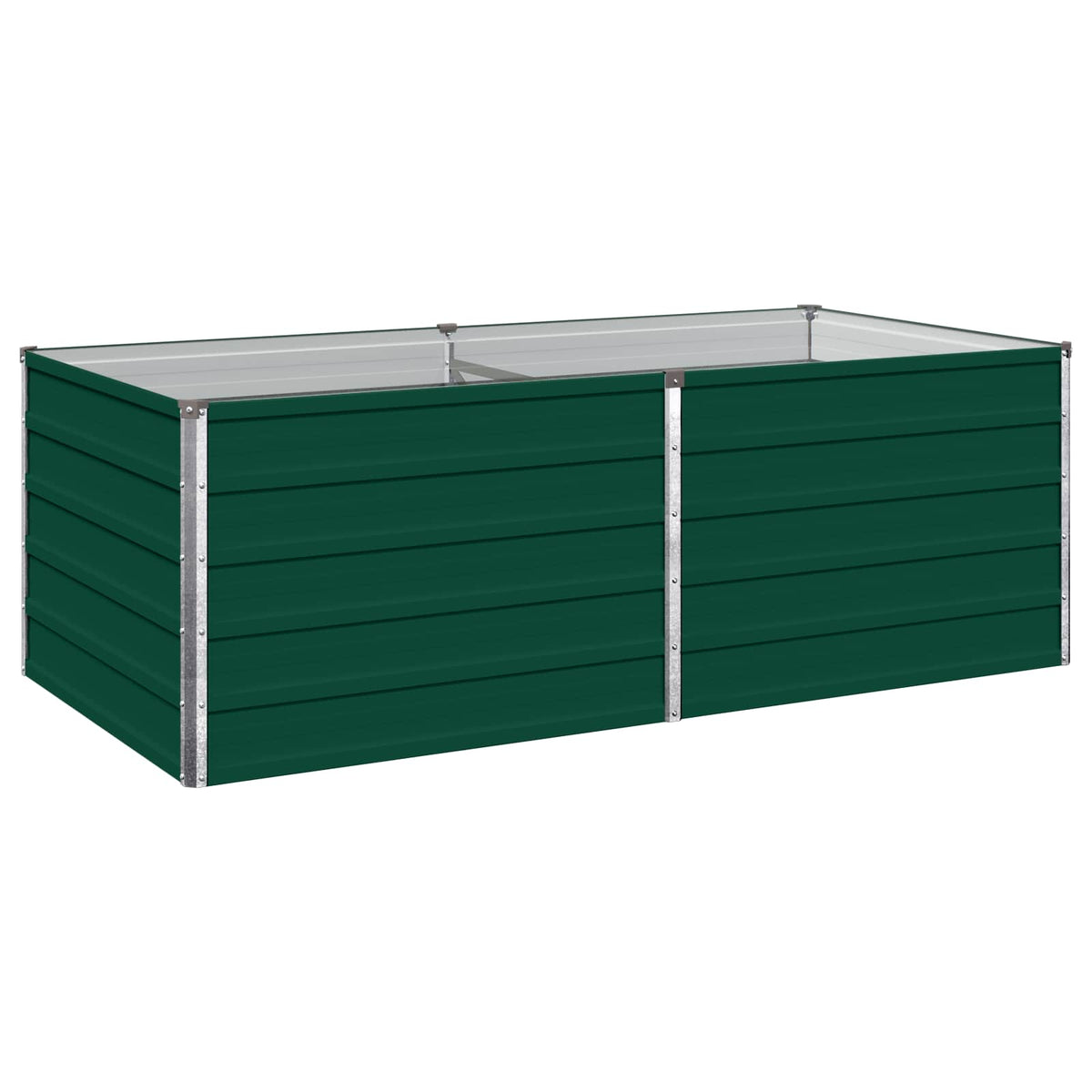Vidaxl verhoogd tuinbed groen 160 x 80 x 55 cm koudgewalst stalen