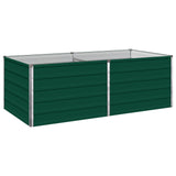 Vidaxl verhoogd tuinbed groen 160 x 80 x 55 cm koudgewalst stalen
