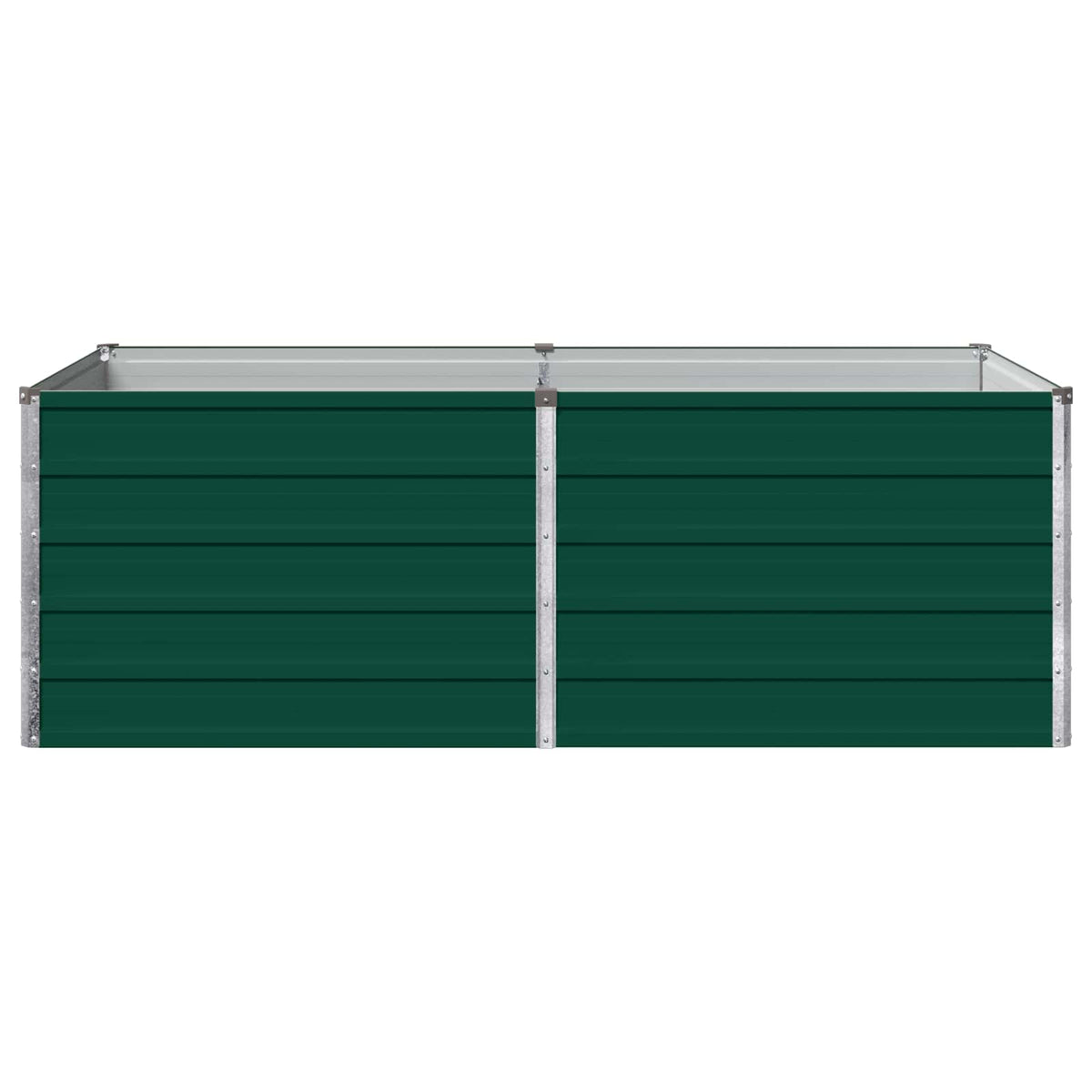 Vidaxl verhoogd tuinbed groen 160 x 80 x 55 cm koudgewalst stalen