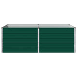 Vidaxl verhoogd tuinbed groen 160 x 80 x 55 cm koudgewalst stalen