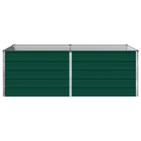 Vidaxl verhoogd tuinbed groen 160 x 80 x 55 cm koudgewalst stalen