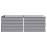 Vidaxl verhoogd tuinbed grijs 160 x 80 x 55 cm koudgewalst staal