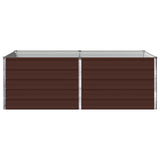 Vidaxl verhoogd tuinbed bruin 160 x 80 x 55 cm koudgewalst staal