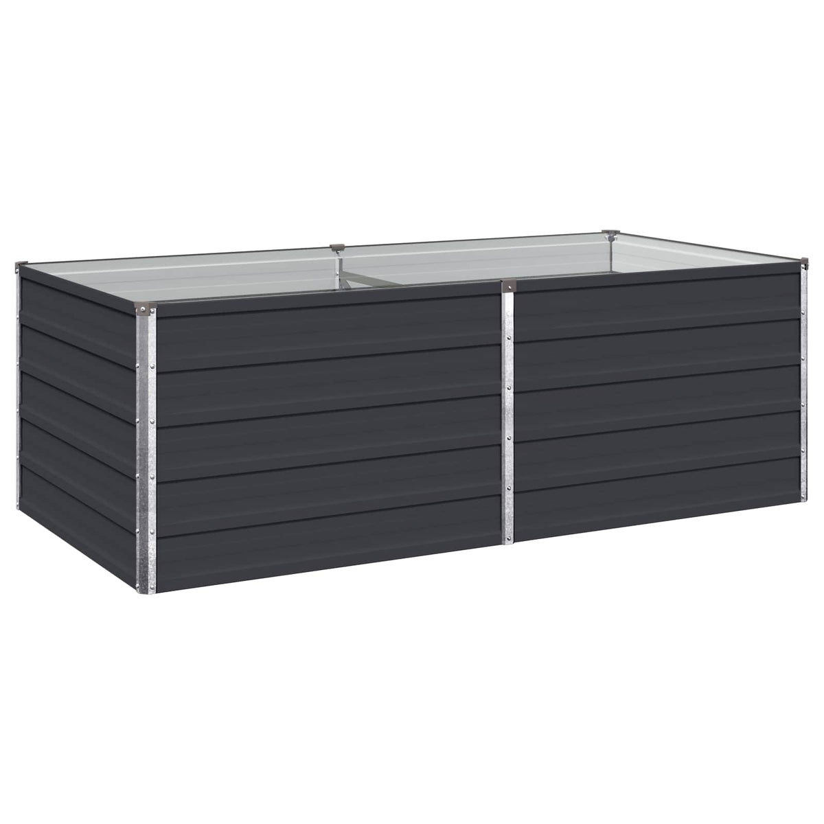 Vidaxl verhoogd tuinbed antracietkleurig 160 x 80 x 55 cm