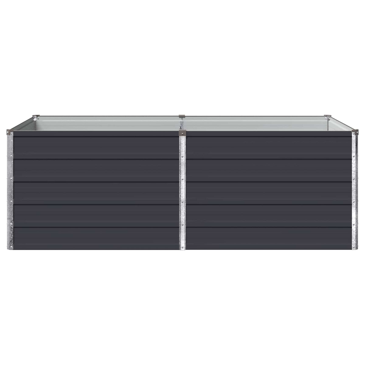 Vidaxl verhoogd tuinbed antracietkleurig 160 x 80 x 55 cm