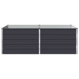 Vidaxl verhoogd tuinbed antracietkleurig 160 x 80 x 55 cm