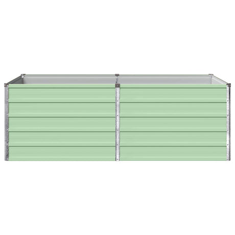 Vidaxl verhoogd tuinbed pastelgroen 160 x 80 x 55 cm koudgewalst staal