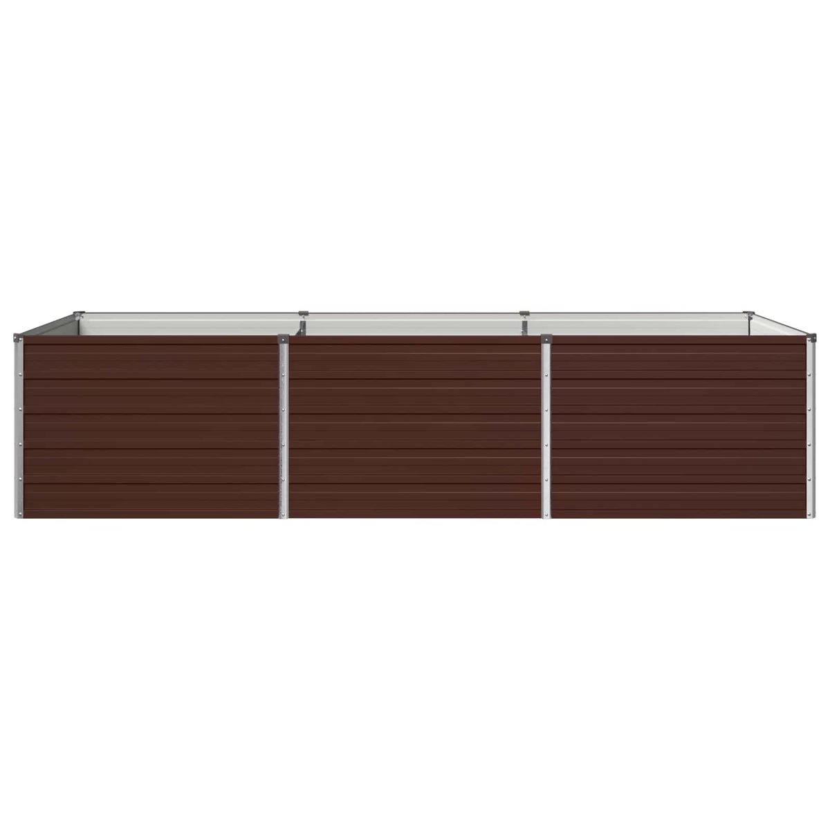 Vidaxl verhoogd tuinbed bruin 240 x 80 x 55 cm koudgewalst staal