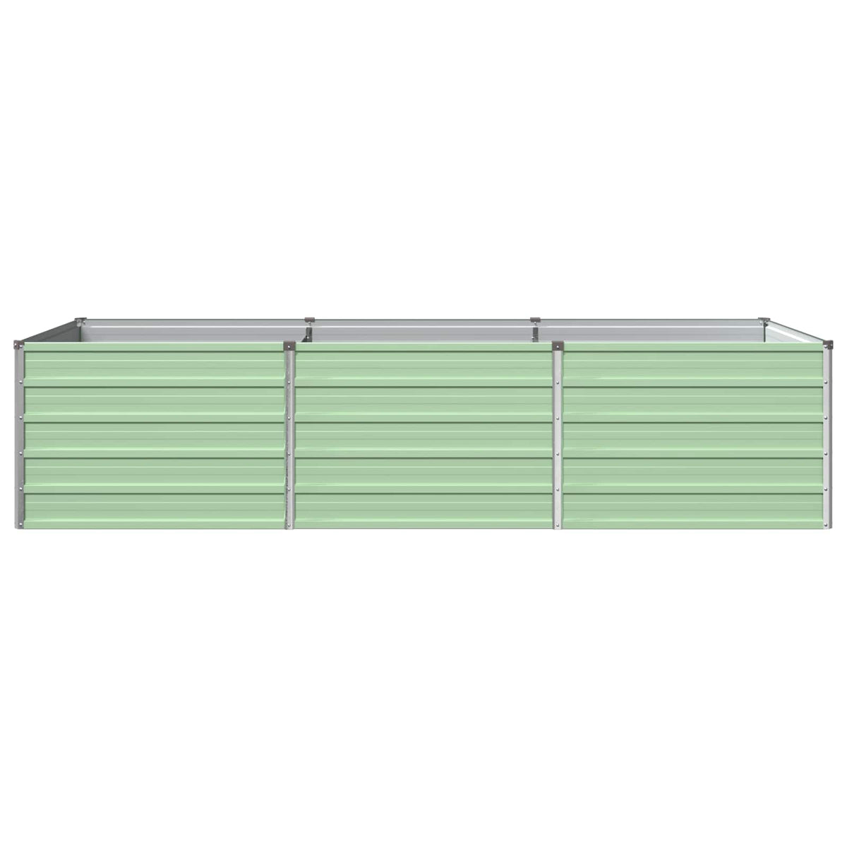 Vidaxl verhoogd tuinbed pastelgroen 240 x 80 x 55 cm koudgewalst staal