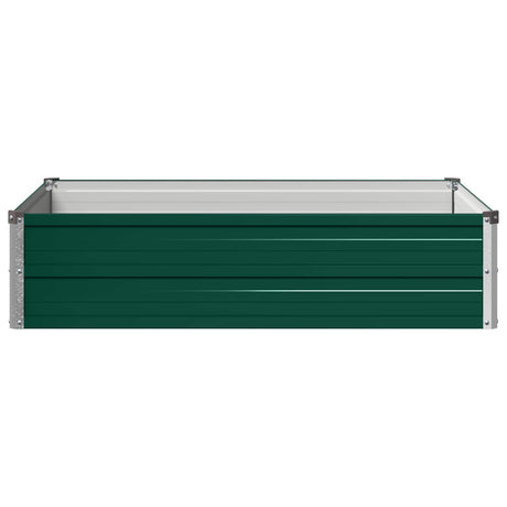 Vidaxl verhoogd tuinbed groen 100 x 80 x 24 cm koudgewalst stalen